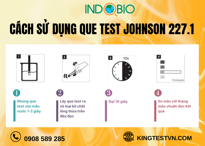 Cách sử dụng que thử Cromat Johnson 227.1 